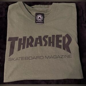 Thrasher Green Short Sleeve Tee